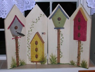 Wood Birdhouse Shutters